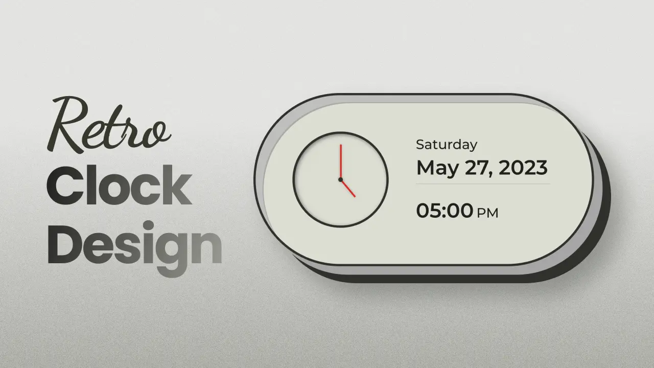 Retro Clock Design